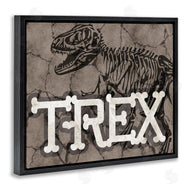 Stupell Studio | Ancient T-Rex Skeleton Large Reptile Bone Typography