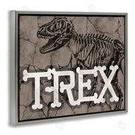 Stupell Studio | Ancient T-Rex Skeleton Large Reptile Bone Typography