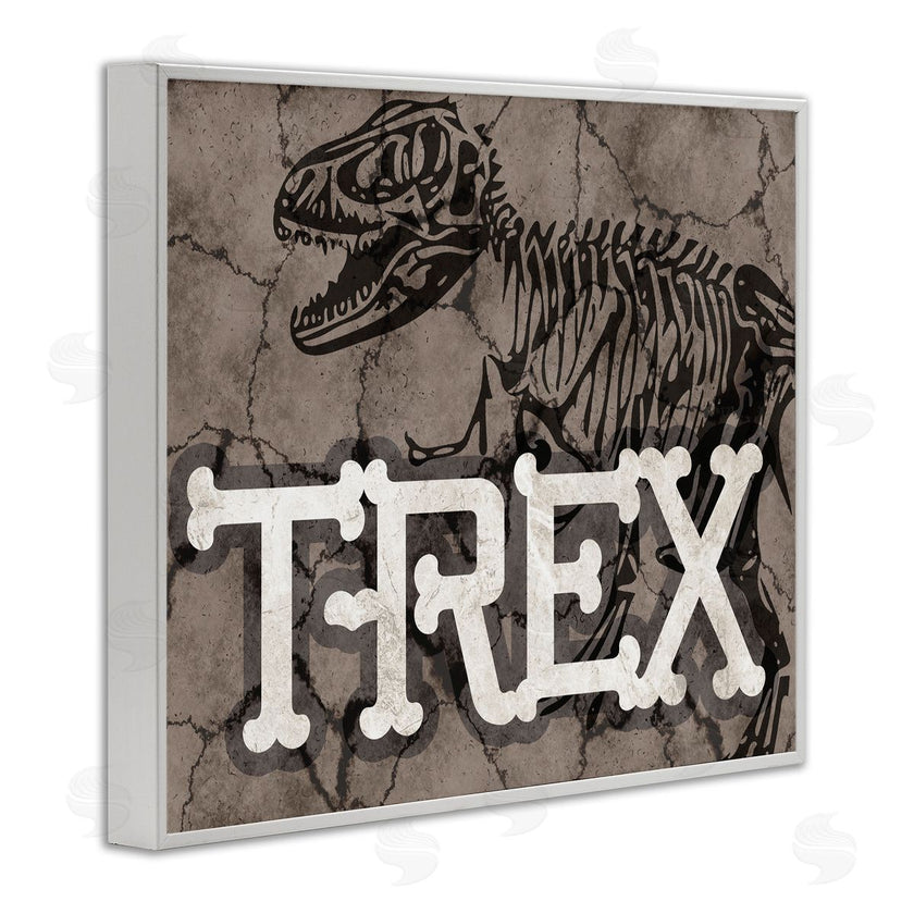 Stupell Studio | Ancient T-Rex Skeleton Large Reptile Bone Typography