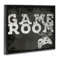 Stupell Studio | Game Room Phrase Video Controller Geometric Pattern