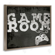 Stupell Studio | Game Room Phrase Video Controller Geometric Pattern