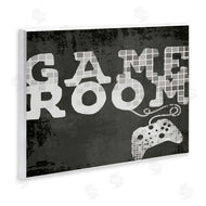 Stupell Studio | Game Room Phrase Video Controller Geometric Pattern