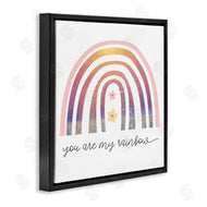 Stupell Studio | You're My Rainbow Phrase Spring Pink Florals