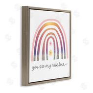 Stupell Studio | You're My Rainbow Phrase Spring Pink Florals