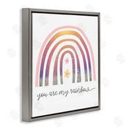 Stupell Studio | You're My Rainbow Phrase Spring Pink Florals