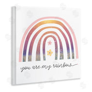 Stupell Studio | You're My Rainbow Phrase Spring Pink Florals