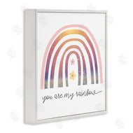 Stupell Studio | You're My Rainbow Phrase Spring Pink Florals