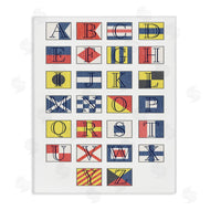 Stupell Studio | Boating Flag Alphabet Geometric Nautical Chart