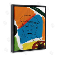 Nancy Ferrara | Modern Picasso Portrait Vibrant Abstract Shapes