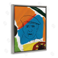 Nancy Ferrara | Modern Picasso Portrait Vibrant Abstract Shapes