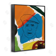 Nancy Ferrara | Modern Picasso Portrait Vibrant Abstract Shapes