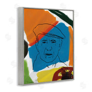 Nancy Ferrara | Modern Picasso Portrait Vibrant Abstract Shapes