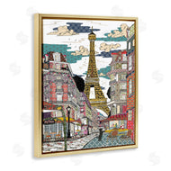 Sangita Bachelet | Patchwork Pattern Paris Architecture Abstract Urban City