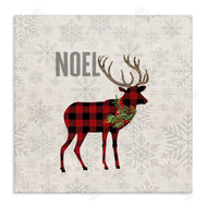 Fluidity/PDR LLC. | Noel Phrase Patchwork Reindeer Christmas Snowflakes