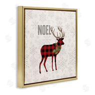 Fluidity/PDR LLC. | Noel Phrase Patchwork Reindeer Christmas Snowflakes