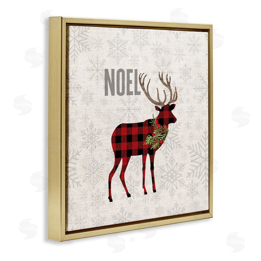 Fluidity/PDR LLC. | Noel Phrase Patchwork Reindeer Christmas Snowflakes