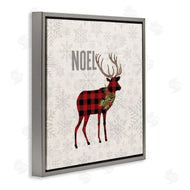 Fluidity/PDR LLC. | Noel Phrase Patchwork Reindeer Christmas Snowflakes