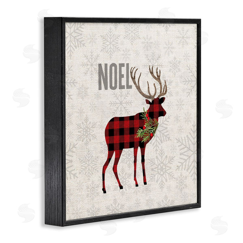Fluidity/PDR LLC. | Noel Phrase Patchwork Reindeer Christmas Snowflakes