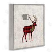 Fluidity/PDR LLC. | Noel Phrase Patchwork Reindeer Christmas Snowflakes