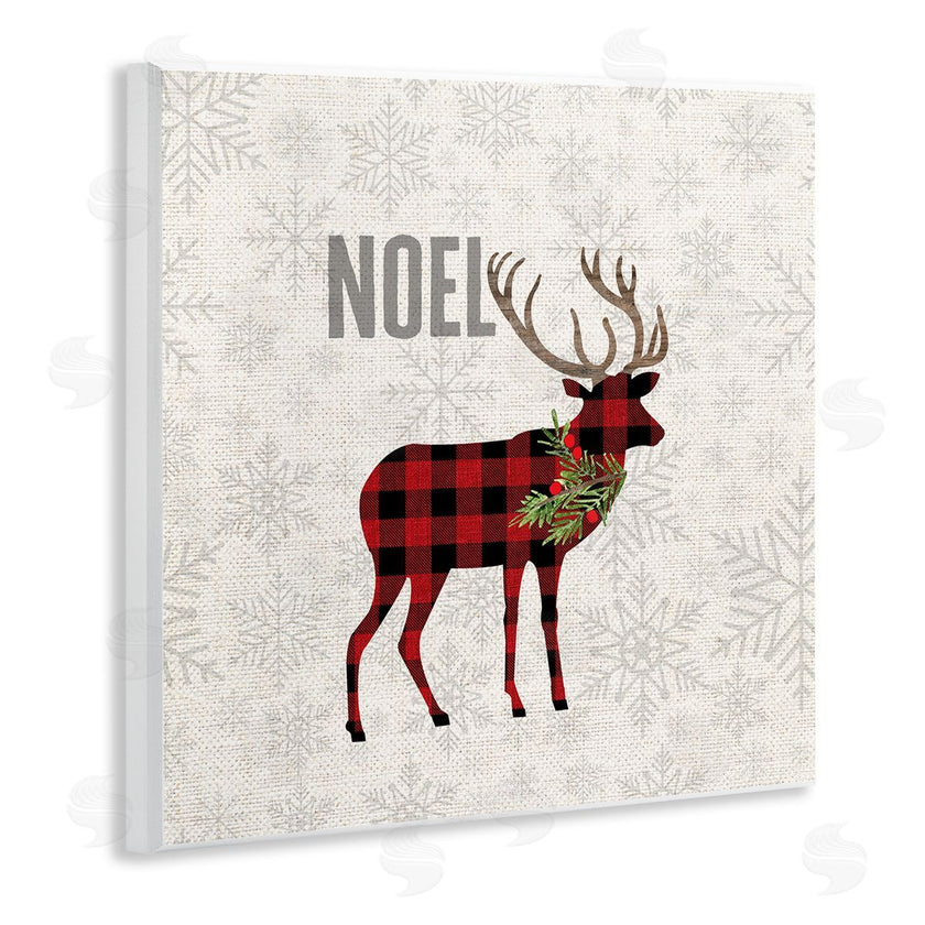 Fluidity/PDR LLC. | Noel Phrase Patchwork Reindeer Christmas Snowflakes