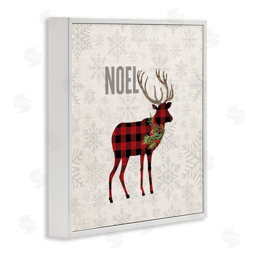 Fluidity/PDR LLC. | Noel Phrase Patchwork Reindeer Christmas Snowflakes