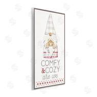 Fluidity/PDR LLC. | Comfy and Cozy Phrase Red Plaid Christmas Gnome