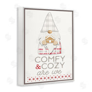 Fluidity/PDR LLC. | Comfy and Cozy Phrase Red Plaid Christmas Gnome