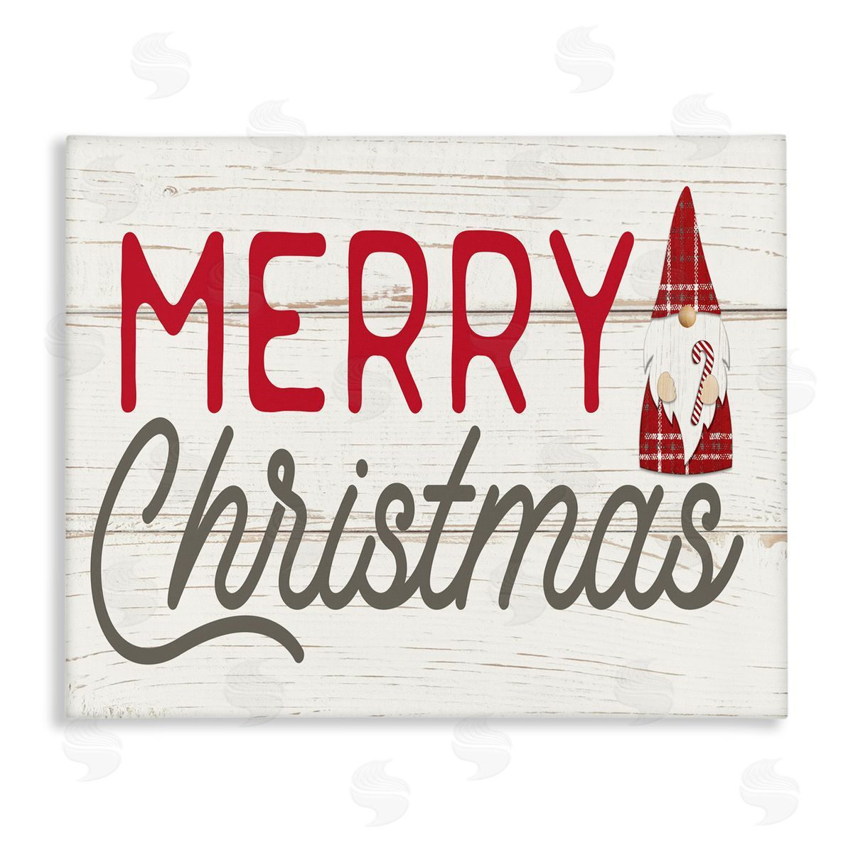Merry Christmas Sentiments Gnome Canvas Wall Art, Home Decor by PDR, LLC