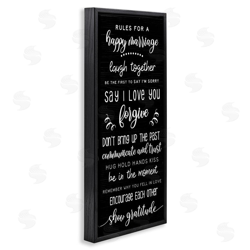 Stupell Studio | Rules for Happy Marriage