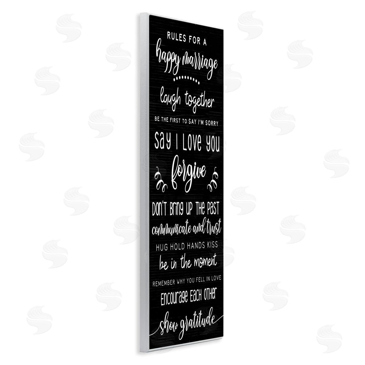 Rules for Happy Marriage Wood Plaque Wall Art, Home Decor by Stupell Studio