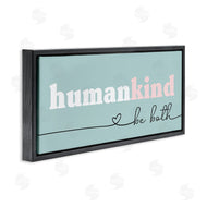 Stupell Studio | Humankind Be Both Phrase Pink Turquoise Details