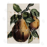 Stupell Studio | Grow Gracefully Phrase Vintage Yellow Pear Tree