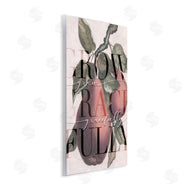 Stupell Studio | Grow Gracefully Quote Red Distressed Pear Fruit