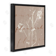 Stupell Studio | Vintage Flourish Typography Softened Tulip Still Life