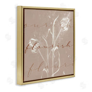 Stupell Studio | Vintage Flourish Typography Softened Tulip Still Life