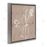 Stupell Studio | Vintage Flourish Typography Softened Tulip Still Life