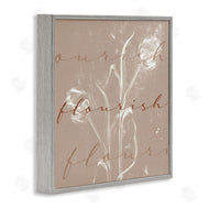 Stupell Studio | Vintage Flourish Typography Softened Tulip Still Life