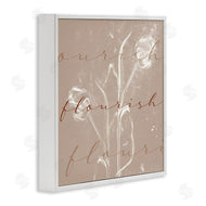 Stupell Studio | Vintage Flourish Typography Softened Tulip Still Life