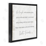 Stupell Studio | Amazing Best Friends Phrase Distressed Country Pattern