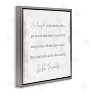 Stupell Studio | Amazing Best Friends Phrase Distressed Country Pattern