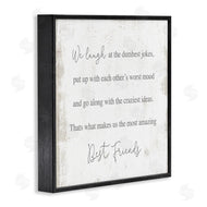 Stupell Studio | Amazing Best Friends Phrase Distressed Country Pattern