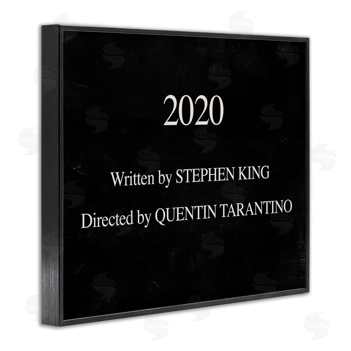 Stupell Studio 2020 By King and Taratino Phrase Movie Humor Pun Black Framed Giclee Wall Art