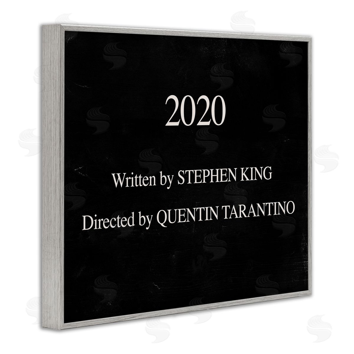 Stupell Studio 2020 By King and Taratino Phrase Movie Humor Pun Gray Framed Giclee Wall Art