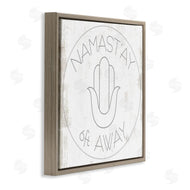 Stupell Studio | Namast'ay 6 Feet Away Phrase Self-Care Pun
