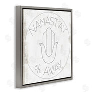 Stupell Studio | Namast'ay 6 Feet Away Phrase Self-Care Pun
