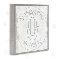 Stupell Studio | Namast'ay 6 Feet Away Phrase Self-Care Pun