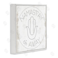 Stupell Studio | Namast'ay 6 Feet Away Phrase Self-Care Pun
