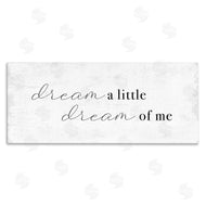 Stupell Studio | Dream of Me Romantic Phrase Simple Rustic Charm