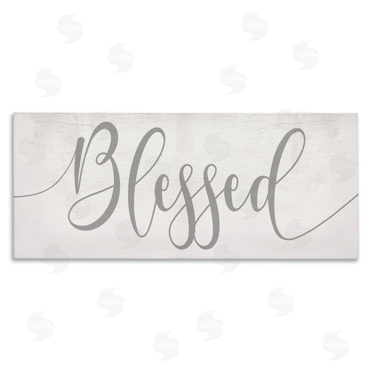 Soft Grey Blessed Typography Canvas Wall Art, Home Decor by Stupell Studio