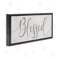 Stupell Studio | Soft Grey Blessed Typography